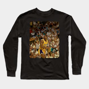 Magic Johnson, During a Lakers Game in The Forum Back in 1986 Long Sleeve T-Shirt